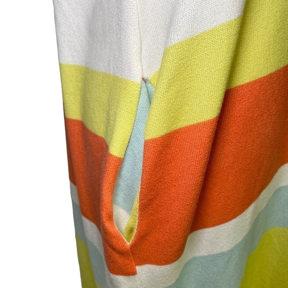 Jodifl Striped V-Neck Midi Dress with Pockets - Picture 5 of 13